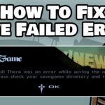 How To Fix GTA San Andreas Save Failed Error